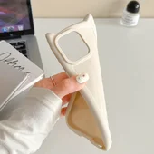 Чехол TPU Cat для Apple iPhone 15 Pro (6.1") Antique White