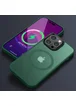 TPU+PC чехол Metal Buttons with MagSafe Colorful для Apple iPhone 15 Pro (6.1") Зеленый