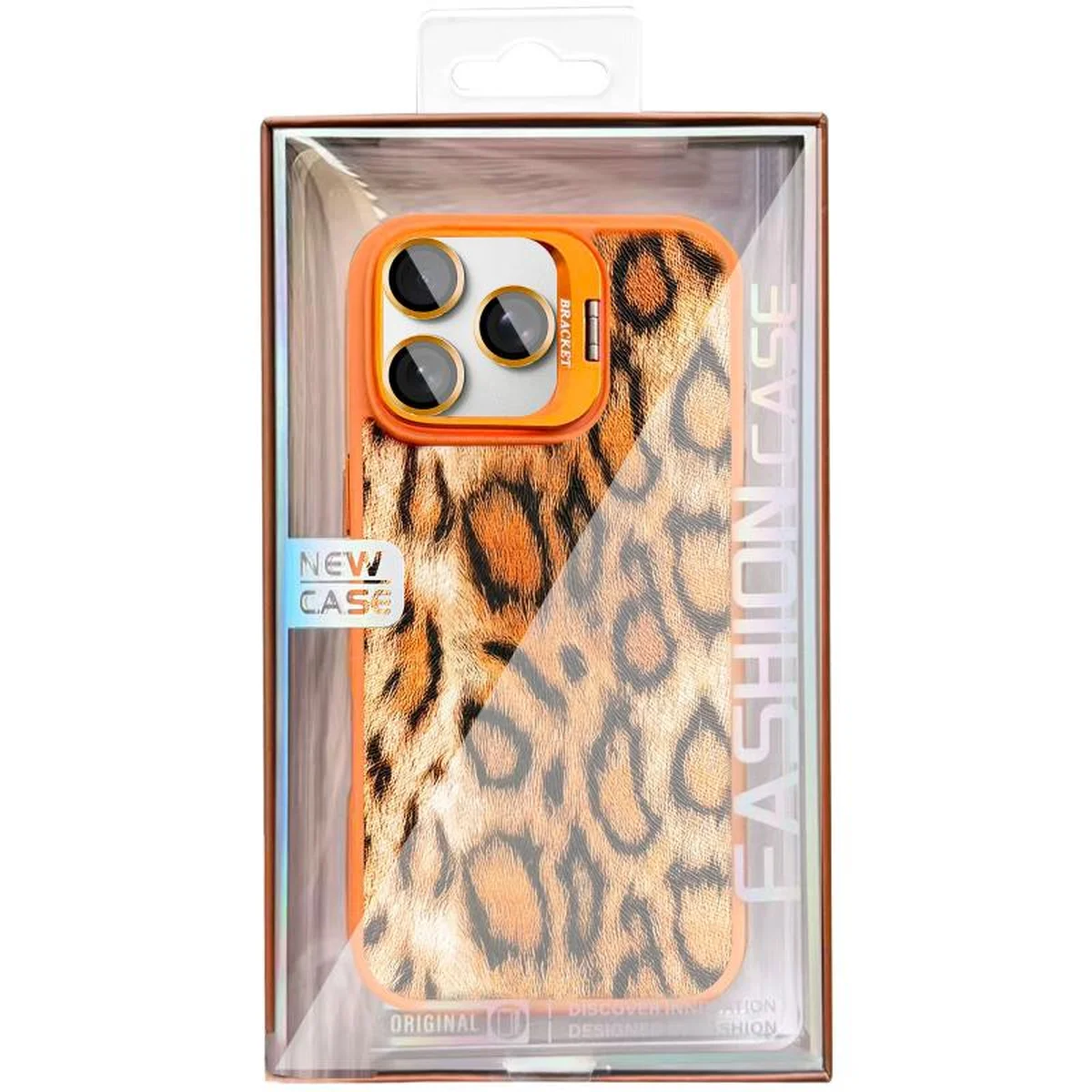 Чехол TPU+PC Wild Leopard with MagSafe and Lens для Apple iPhone 15 Pro (6.1") Orange