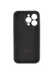Чохол Silicone Case Full Camera Protective (AA) для Apple iPhone 15 Pro (6.1") Чорний / Black