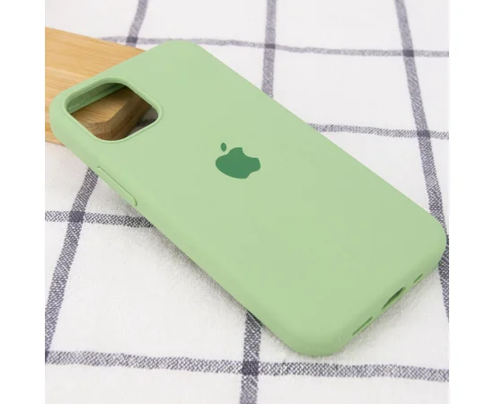Чохол Silicone Case Full Protective (AA) для Apple iPhone 15 Pro (6.1") М'ятний / Mint