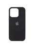 Чохол Silicone Case (AA) Logo with MagSafe для Apple iPhone 15 Pro (6.1") Чорний / Black