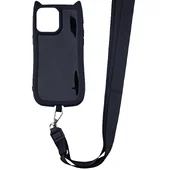 Чехол TPU GETMAN Cat with straps для Apple iPhone 15 Pro (6.1") Black