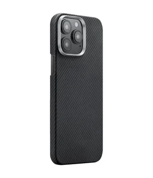 Чехол PC Carbon Protection Slim with MagSafe для Apple iPhone 15 Pro (6.1") Black