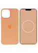 Чехол Silicone case (AAA) full with Magsafe and Animation для Apple iPhone 15 Pro (6.1") Оранжевый / Orange Sorbet