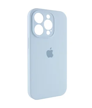 Чохол Silicone Case Full Camera Protective (AA) для Apple iPhone 15 Pro (6.1") Синій / Sweet Blue