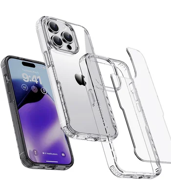 Чехол TPU+PC Multi-Color для Apple iPhone 15 Pro (6.1") Clear