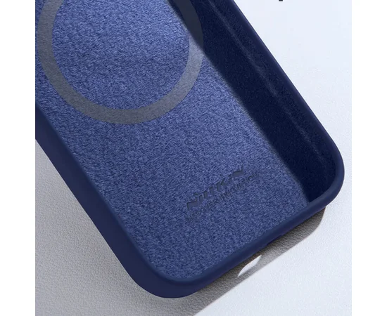 Чехол Silicone Nillkin LensWing Magnetic для Apple iPhone 15 Pro (6.1") Синий / Blue