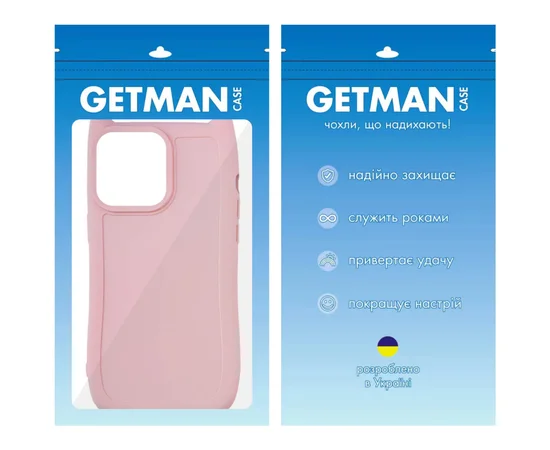 Чохол TPU GETMAN Cat with straps для Apple iPhone 15 Pro (6.1") Pink