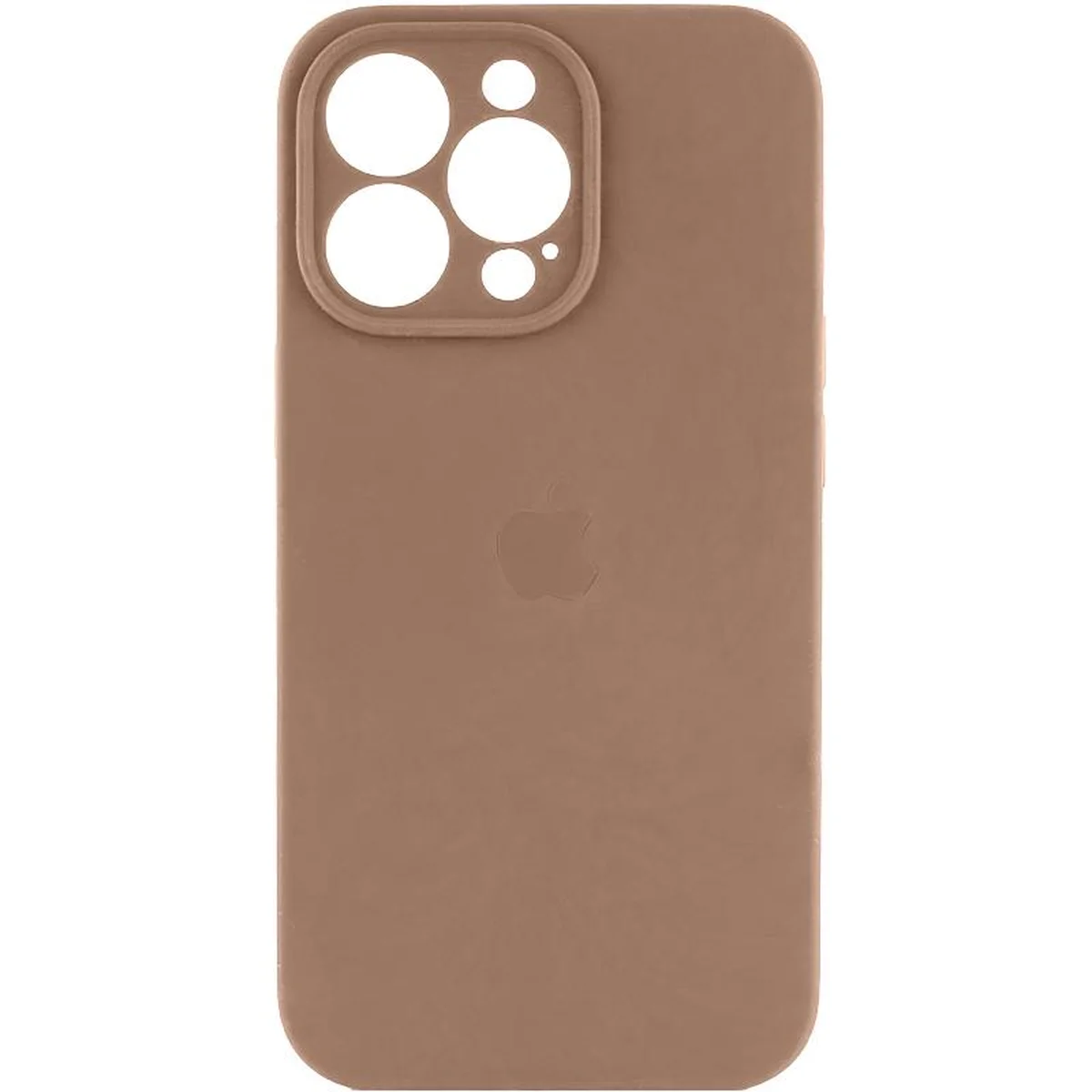 Чехол Silicone Case Full Camera Protective (AA) для Apple iPhone 15 Pro (6.1") Бежевый / Desert Gold