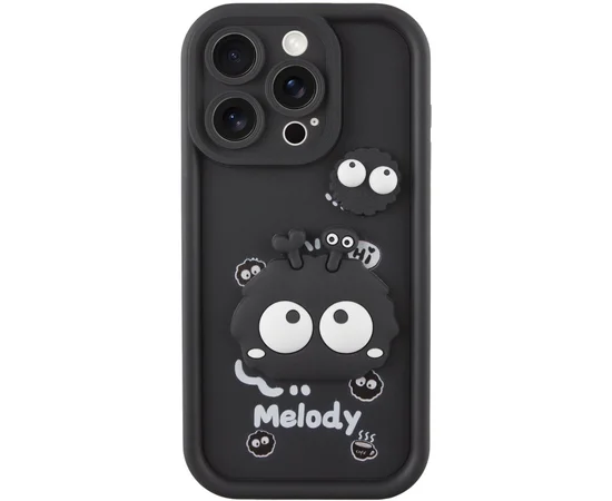 Чехол TPU Toys Case для Apple iPhone 15 Pro (6.1") Black / Melody