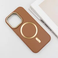Шкіряний чохол SnapCase with MagSafe для Apple iPhone 15 Pro (6.1") Brown