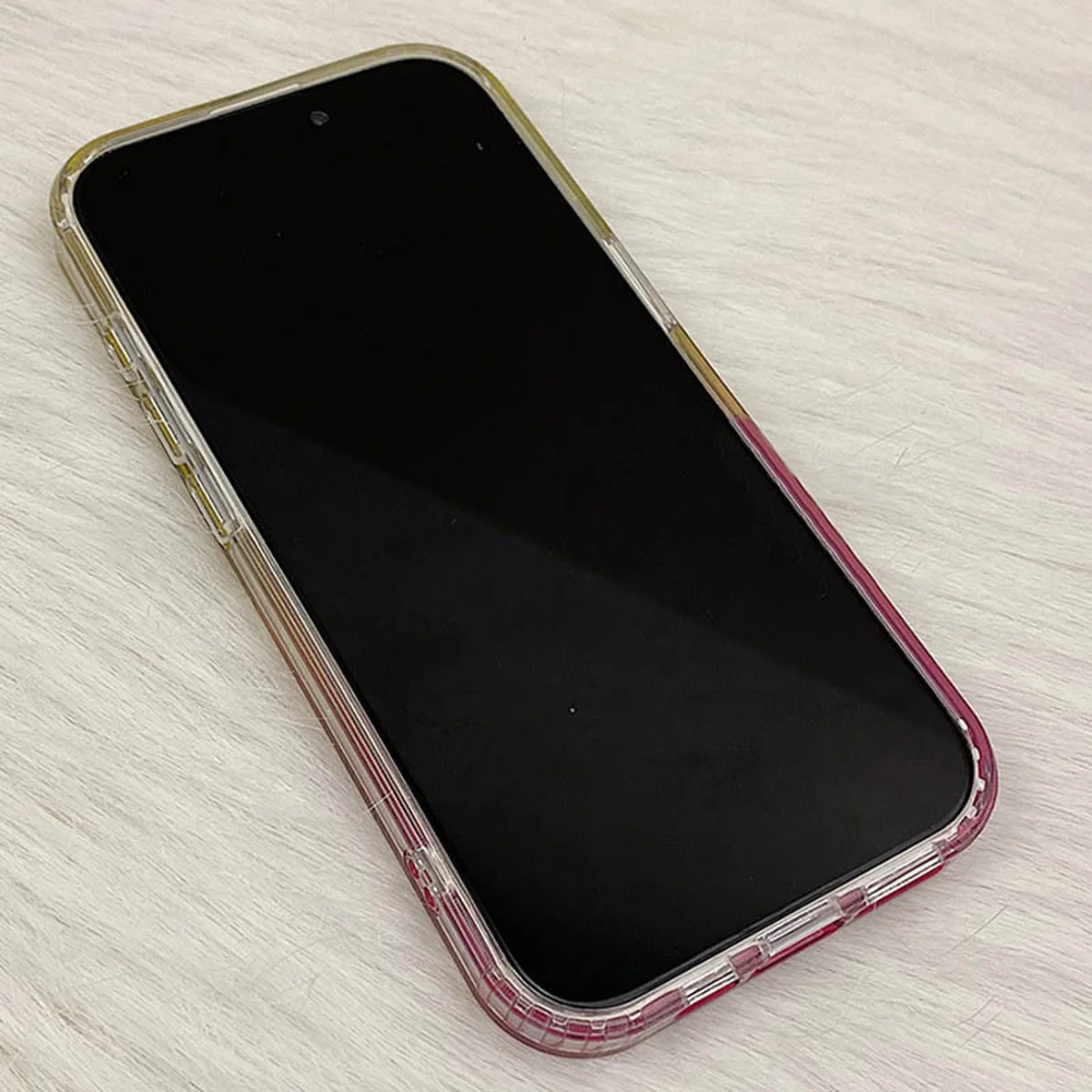Чехол TPU Shiny Mountain (MagFit) для Apple iPhone 15 Pro (6.1") Yellow / Pink