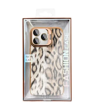 Чехол TPU+PC Wild Leopard with MagSafe and Lens для Apple iPhone 15 Pro (6.1") Brown