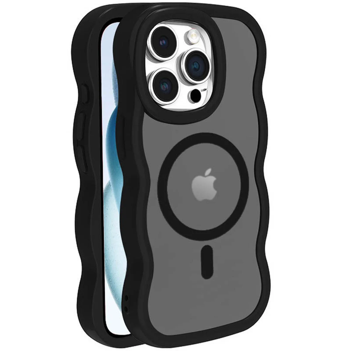 Чехол TPU+PC Undine with MagSafe для Apple iPhone 15 Pro (6.1") Black