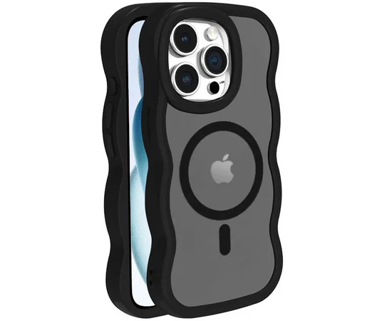 Чехол TPU+PC Undine with MagSafe для Apple iPhone 15 Pro (6.1") Black