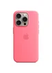 Чохол Silicone case (AAA) full with Magsafe and Animation для Apple iPhone 15 Pro (6.1") Рожевий / Pink