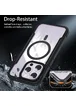 TPU+PC чохол Defense Clear with MagSafe для Apple iPhone 15 Pro (6.1") Чорний