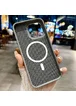 Чехол TPU+PC Carbon with MagSafe для Apple iPhone 15 Pro (6.1") Grey