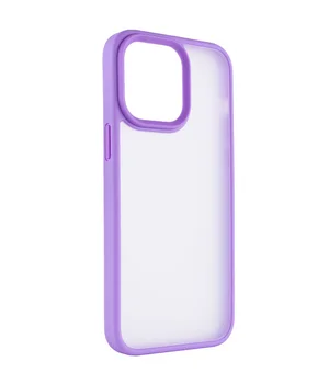 TPU+PC чехол Metal Buttons для Apple iPhone 15 Pro (6.1") Сиреневый