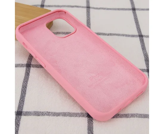Чохол Silicone Case Full Protective (AA) для Apple iPhone 15 Pro (6.1") Рожевий / Light pink