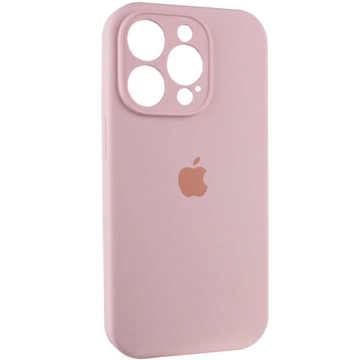 Чохол Silicone Case Full Camera Protective (AA) Apple iPhone 15 Pro (6.1") Рожевий / Chalk Pink
