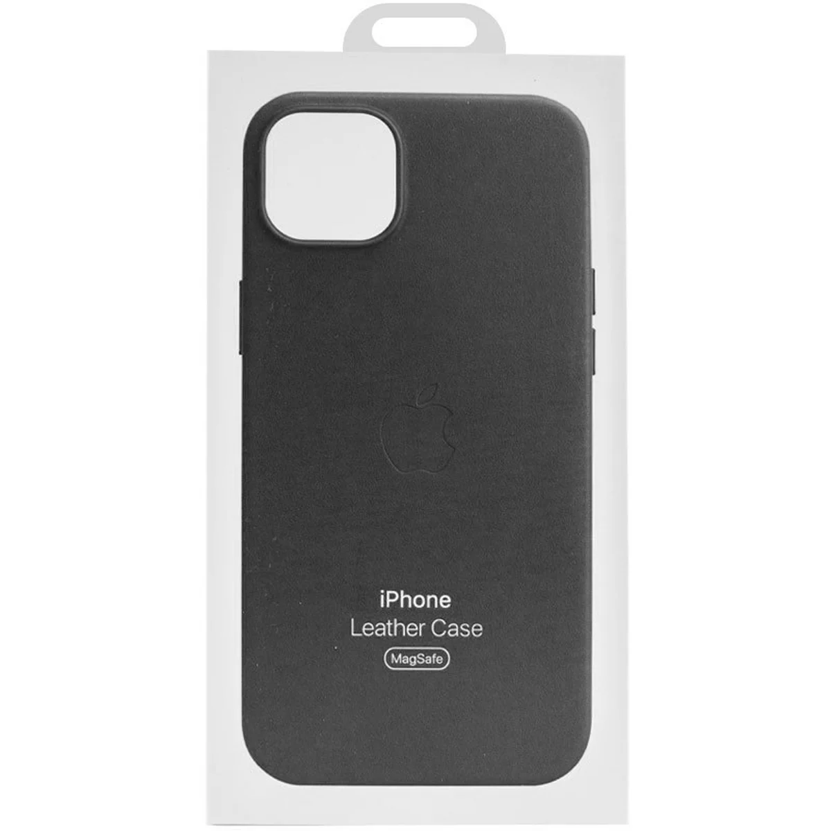 Кожаный чехол Leather Case (AAA) with MagSafe and Animation для Apple iPhone 15 Pro (6.1") Black
