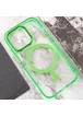 Чехол TPU Iris with MagSafe для Apple iPhone 15 Pro (6.1") Салатовый
