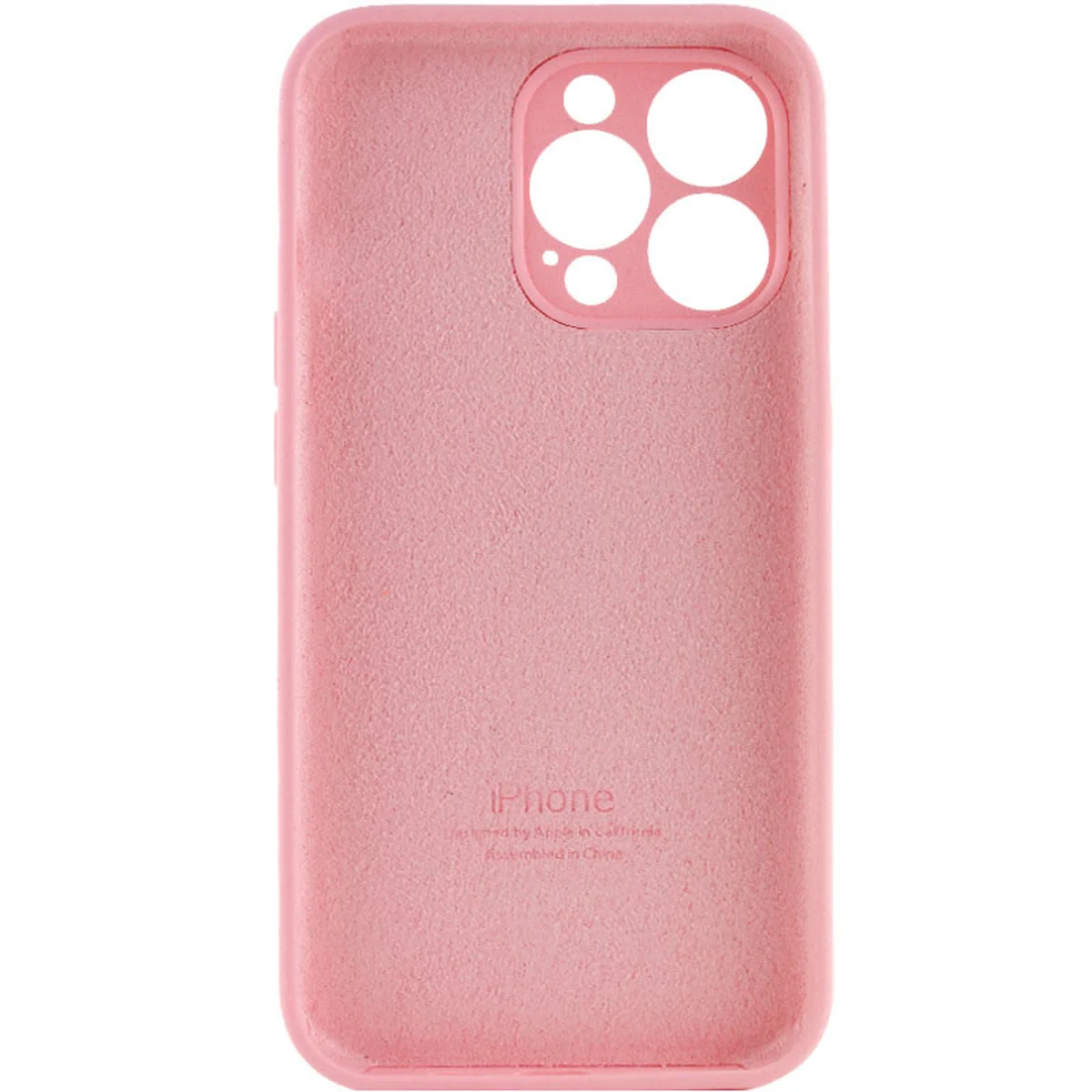 Чохол Silicone Case Full Camera Protective (AA) Apple iPhone 15 Pro (6.1") Рожевий / Light pink