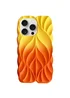 TPU чехол Leaf для Apple iPhone 15 Pro (6.1") Yellow / Orange