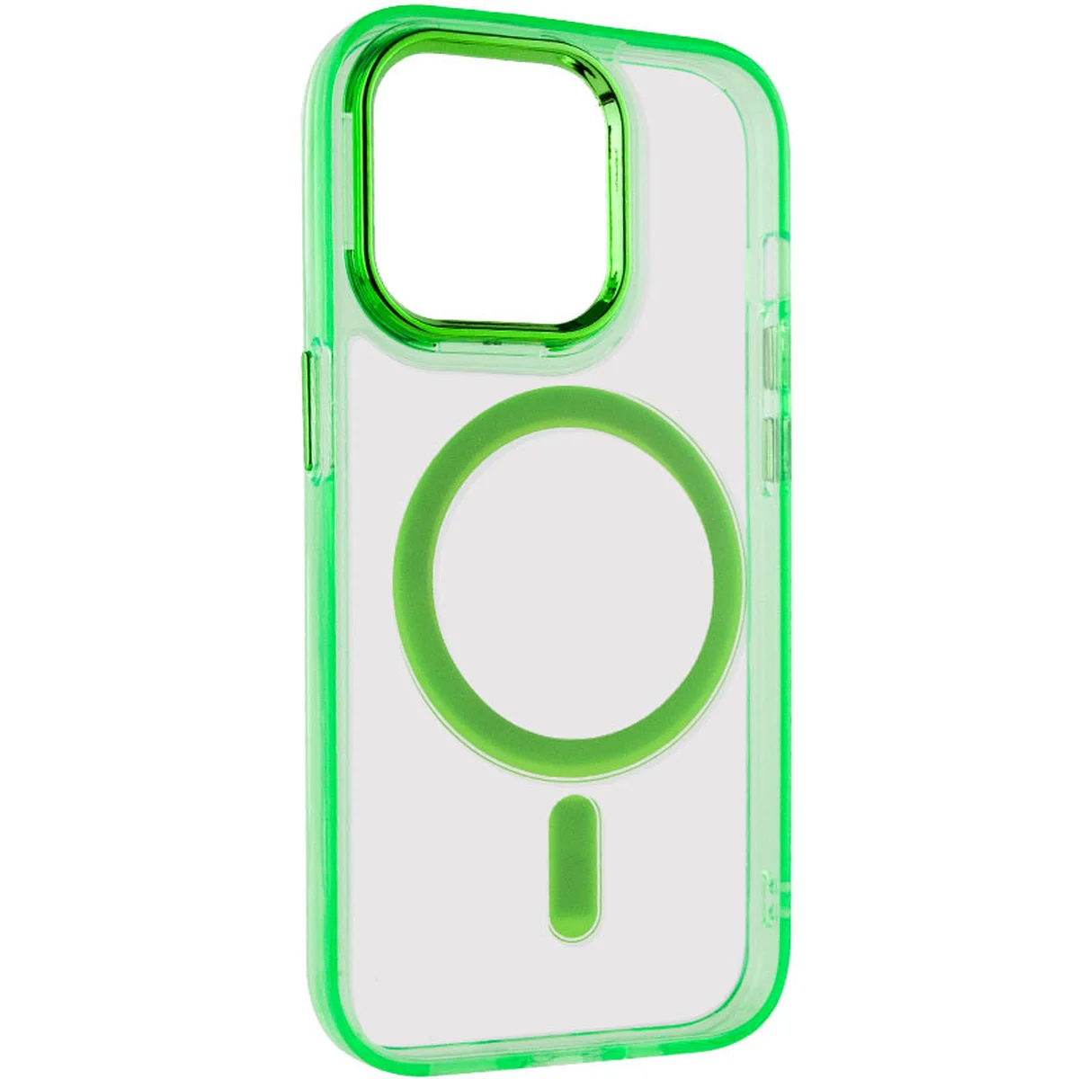 Чехол TPU Iris with MagSafe для Apple iPhone 15 Pro (6.1") Салатовый