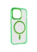 Чехол TPU Iris with MagSafe для Apple iPhone 15 Pro (6.1") Салатовый