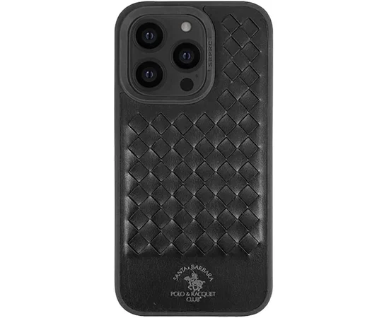 Кожаный чехол Polo Santa Barbara для Apple iPhone 15 Pro (6.1") Black