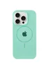 Чехол Silicone Case Full Protective (AA) with MagSafe для Apple iPhone 15 Pro (6.1") Зеленый / Spearmint