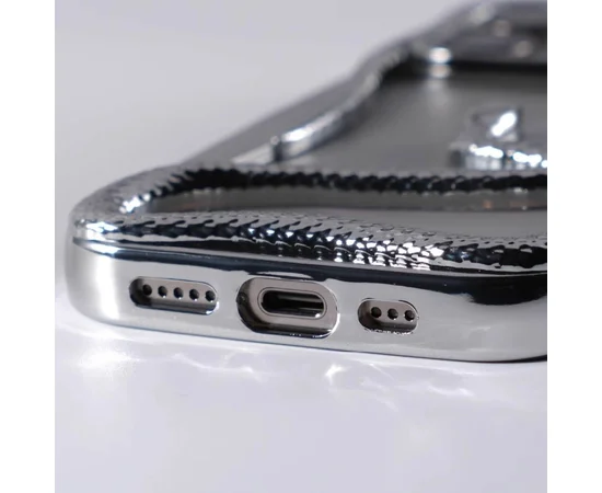TPU чехол Snake для Apple iPhone 15 Pro (6.1") Silver