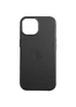 Кожаный чехол Leather Case (AAA) with MagSafe and Animation для Apple iPhone 15 Pro (6.1") Black