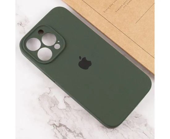 Чохол Silicone Case Full Camera Protective (AA) для Apple iPhone 15 Pro (6.1") Зелений / Cyprus Green