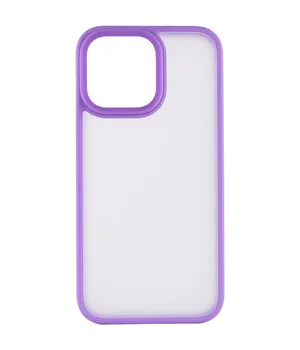 TPU+PC чехол Metal Buttons для Apple iPhone 15 Pro (6.1") Сиреневый