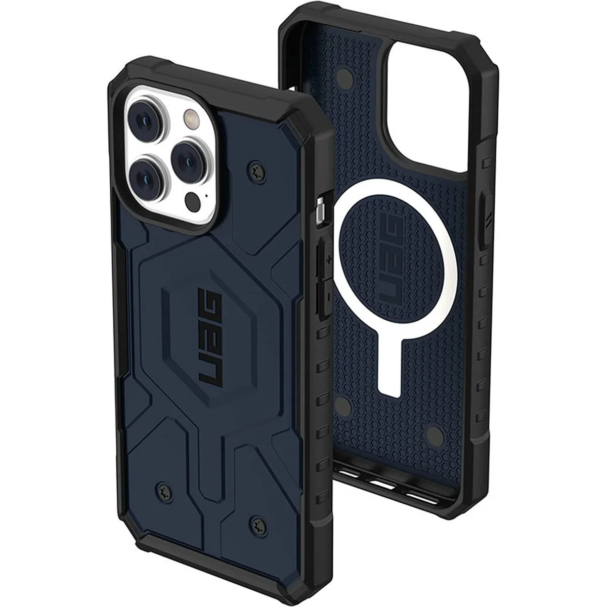 Ударопрочный чехол UAG Pathfinder with MagSafe для Apple iPhone 15 Pro (6.1") Синий