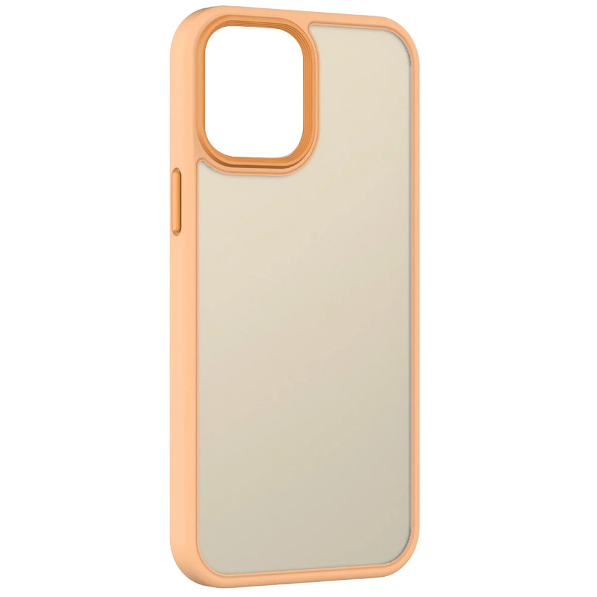TPU+PC чехол Metal Buttons для Apple iPhone 15 Pro (6.1") Персиковый