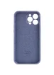 Чохол Silicone Case Full Camera Protective (AA) Apple iPhone 15 Pro (6.1") Сірий / Lavender Gray