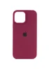 Чохол Silicone Case Full Protective (AA) для Apple iPhone 15 Pro (6.1") Бордовий / Maroon