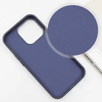 Кожаный чехол SnapCase with MagSafe для Apple iPhone 15 Pro (6.1") Dark Blue