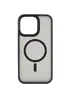 TPU+PC чехол Metal Buttons with MagSafe для Apple iPhone 15 Pro (6.1") Черный
