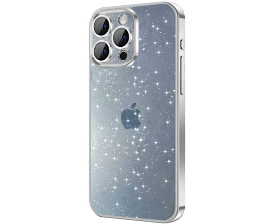 Чехол TPU+PC Glittershine для Apple iPhone 15 Pro (6.1") Silver