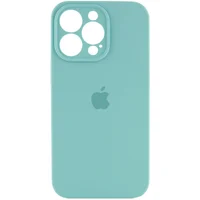 Чохол Silicone Case Full Camera Protective (AA) Apple iPhone 15 Pro (6.1") Бірюзовий / Marine Green