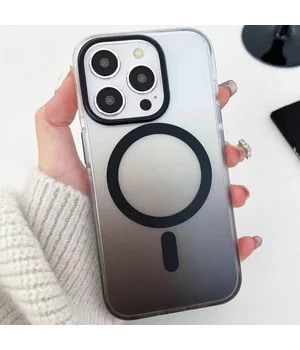 Чехол TPU+PC Shadow with MagSafe для Apple iPhone 15 Pro (6.1") Black