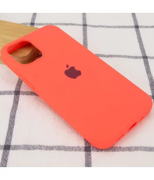 Чехол Silicone Case Full Protective (AA) для Apple iPhone 15 Pro (6.1") Арбузный / Watermelon red