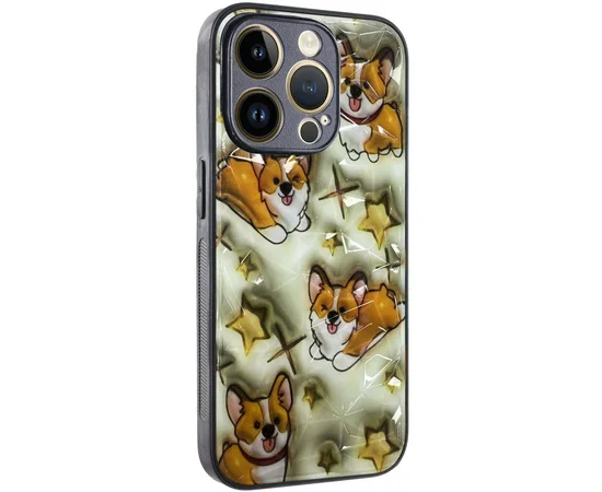 TPU+PC чехол Prisma Plushie для Apple iPhone 15 Pro (6.1") Corgi