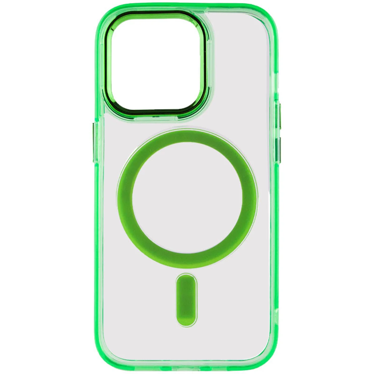 Чехол TPU Iris with MagSafe для Apple iPhone 15 Pro (6.1") Салатовый